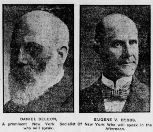 DeLeon, Debs, New Castle PA, Coming for Labor Day, Aug 11, 1906