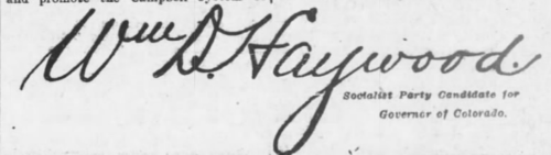 Haywood signature, AtR, Aug 4, 1906