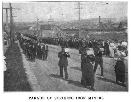 Parade, Mesabi, Marcy, ISR Aug 1916