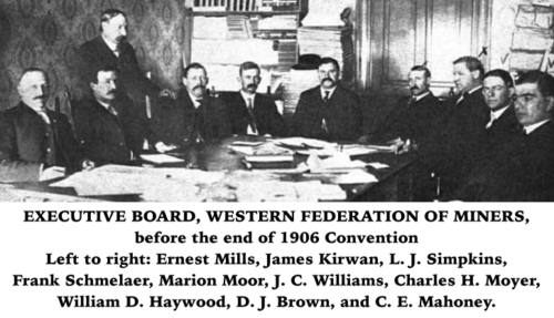 WFM Executive Board, elected at 1905 Convention