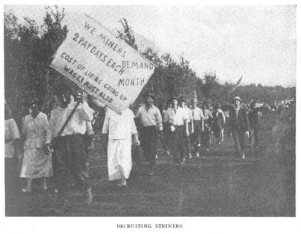 MN Iron Miners Strike, Recruiting, Cothren, Survey, Aug 26, 1916