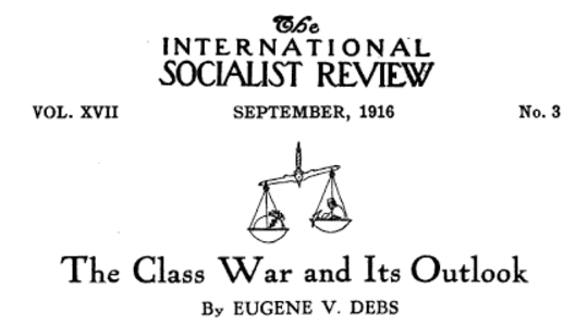 ISR, Debs on Class War, Sept 1916