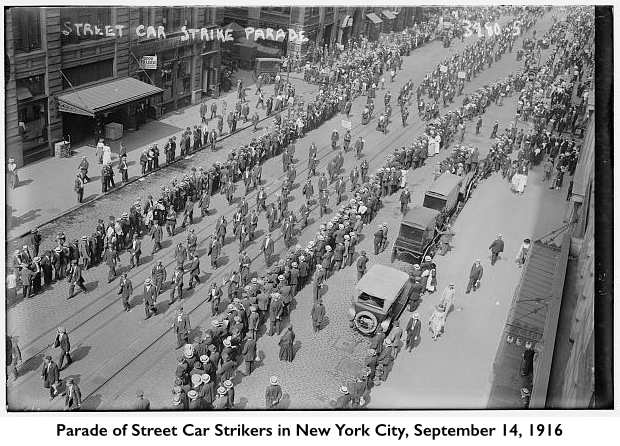 New York Street Car Strike, Parade, Sept 14, 1916