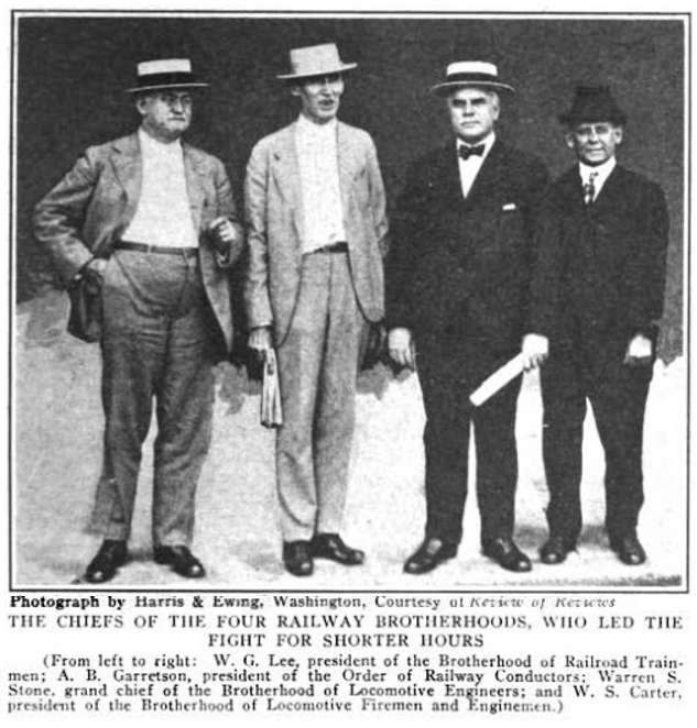 RR Brotherhoods, Leaders, ISR, Oct 1916