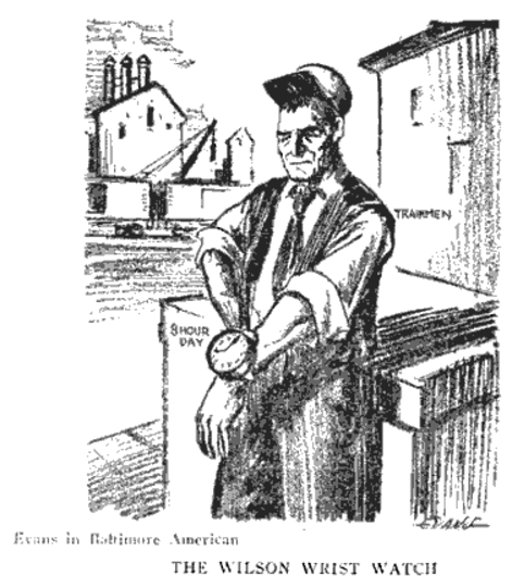 RR Worker, Wilson Wrist Watch, ISR, Oct 1916