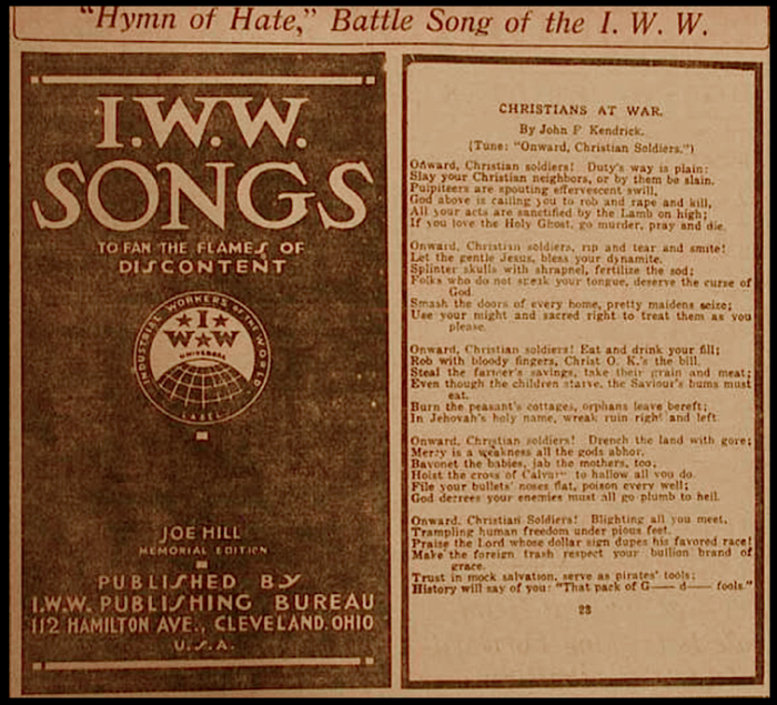 IWW "Hymn of Hate", Stt P-I, Nov 15, 1916 (UW 100)