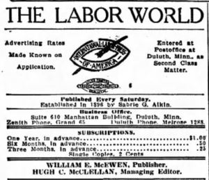 The Labor World, Editorial, Oct 28, 1916