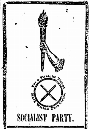 Socialist Party, Vote Straight Ticket, Worker p1, Nov 3, 1906