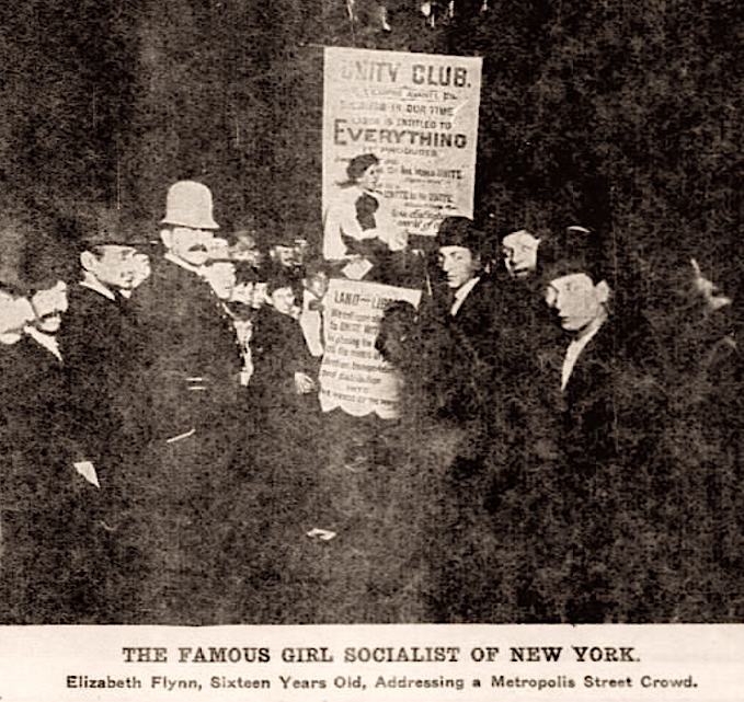 EGF, Famous Girl Socialist on NY, Ptt Gz, Nov 18, 1906