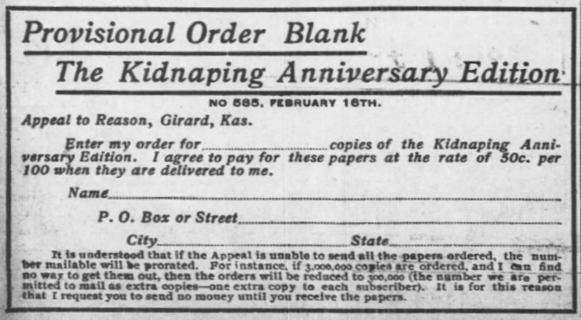 HMP, order Kidnap Anvrsy Ed, AtR, Jan 5, 1907