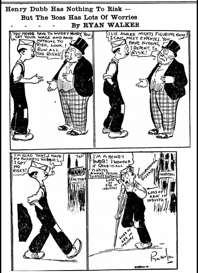 Henry Dubb and Boss, The Risks, Ryan Walker, AmSc, Jan 13, 1917