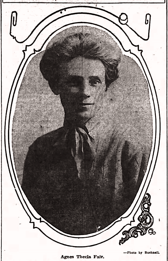 Agnes Thecla Fair, OR Dly Jr, Dec 17, 1916