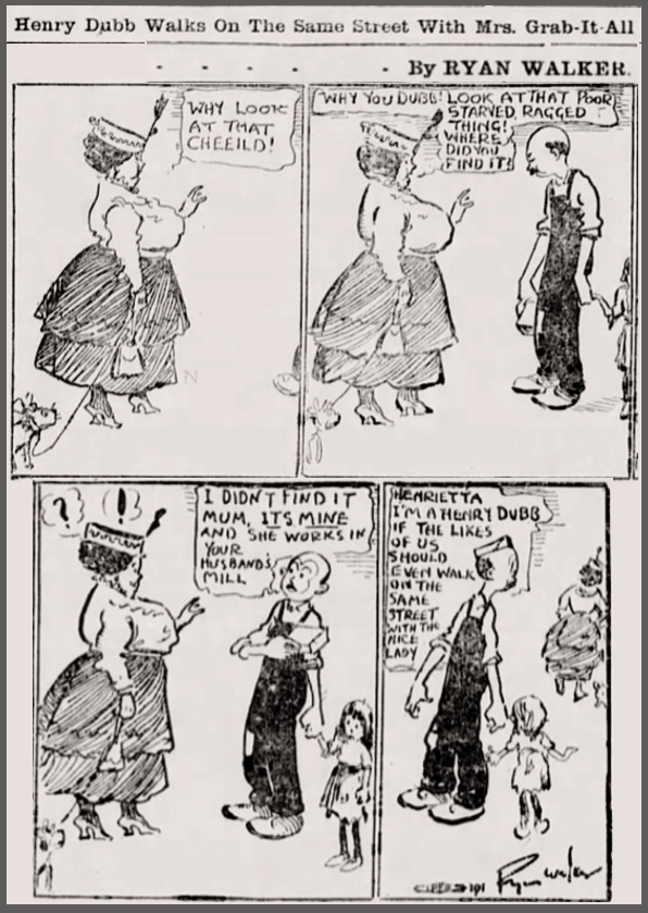 Dubb & Mrs GrabItAll, NW Worker, Feb 22, 1917