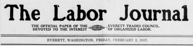 Everett Labor Journal, Feb 2, 1917