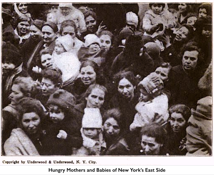 NYC Food Riots, Mothers & Babies, ISR April 1917