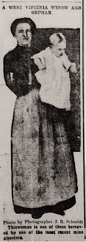 West Virginia Mine Widow, Evansville IN Press, Feb 20, 1907