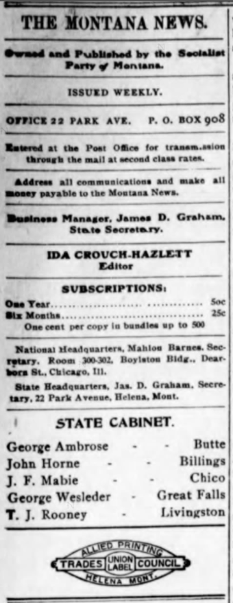 Montana News, ed by Ida Crouch-Hazlett, Mar 14, 1907