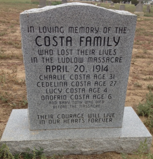 Costa Family Memorial, FindaGrave