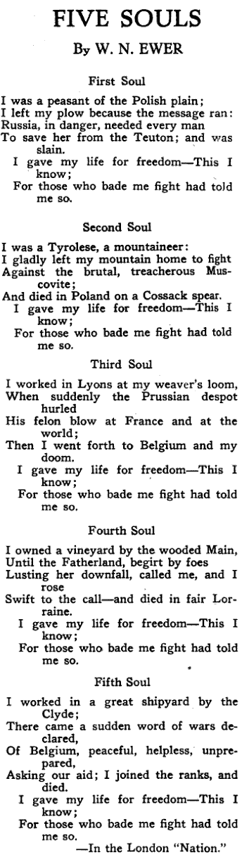 Five Souls by W. N. Ewer, ISR Apr 1917