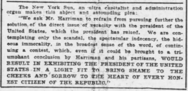 Re Ryan Walker EVD HMP Roosevelt Capitalism, AtR, Apr 20, 1907