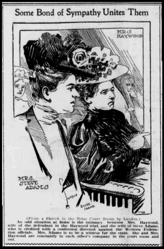 HMP, Mrs Haywood, Mrs Adams, Abq Eve Ctz, May 25, 1907