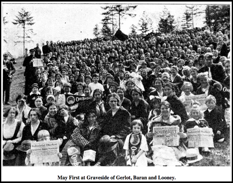 May Day 1917 Seattle, At Graveside of Martyrs, Everett Massacre, WCS 