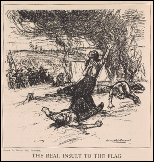 Ludlow Massacre by Morris Hall Pancoast, Masses, June 1914