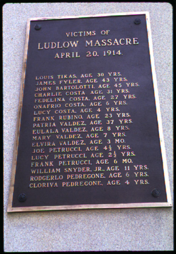 Ludlow Monument Names