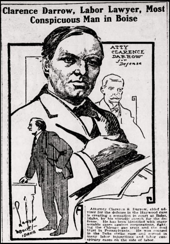 HMP, Clarence Darrow, Ptt Prs PA, July 25, 1907
