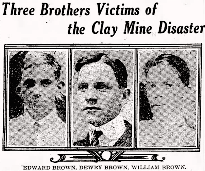 Clay KY MnDs, 3 Brothers, Louisville Cr Jr, Aug 9, 1917