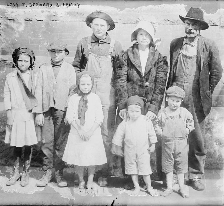 Levi T Steward & Family, CIR, Tenant Farmers of Texas