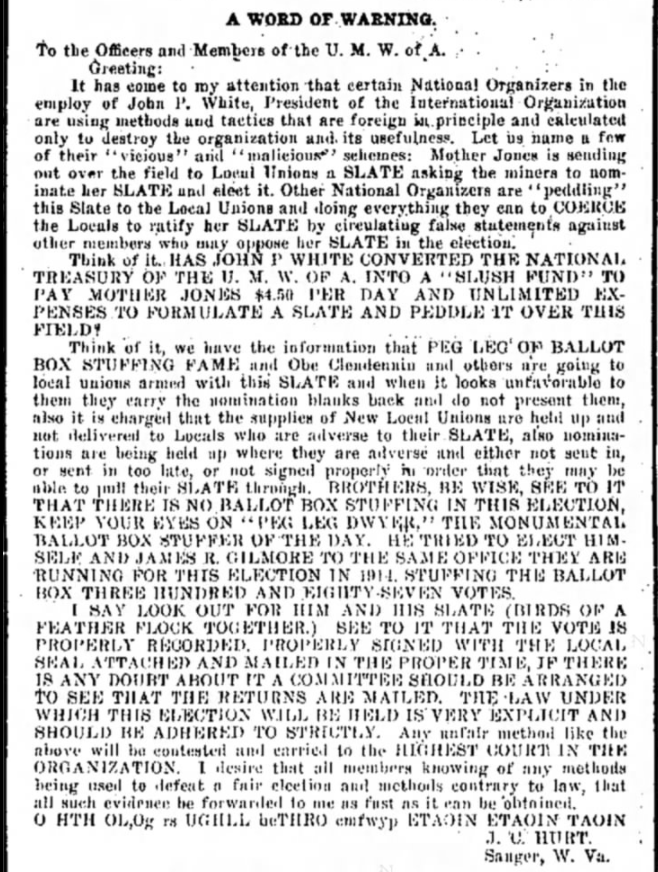 MJ, Beckley Messenger, Ad p5-2, July 10,1917