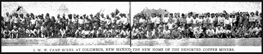 Bisbee Deportation, Camp Columbus NM, ISR Sept 1917
