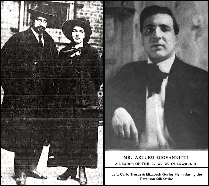 EGF Tresca Paterson, Giovannitti Lawrence, re arrest Sept 29, 1917