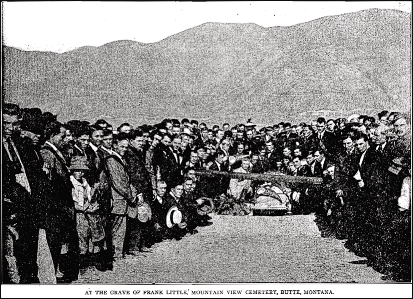 Frank Little, FWs at Grave, ISR Sept 1917
