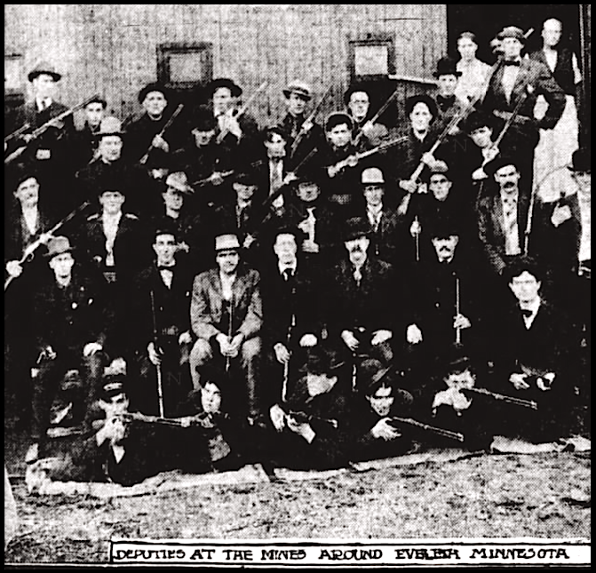 Mesabi Iron Miners Strike of 1907, Gunthugs, Mpls Tb, Dec 22, 1907