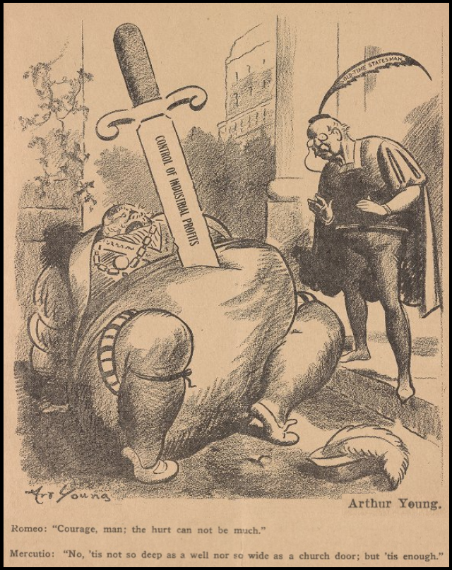 WWI, War Profits by Art Young, Masses, Oct 1917