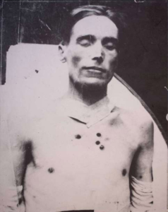Joe Hill, body with four bullet wounds, cremation Nov 26, 1915