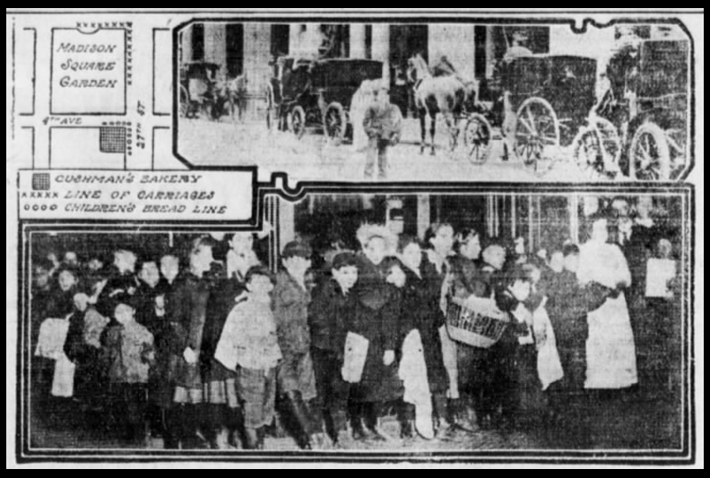 Mother Jones, 1905 article, Rich at Horse Show, Poor Children on Breadline