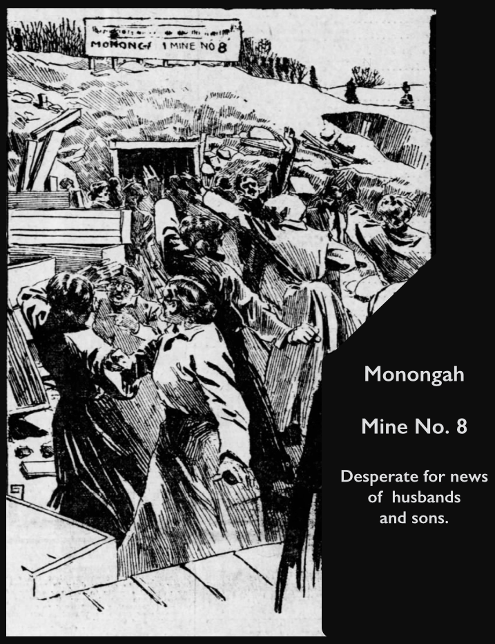 Monongah MnDs, Women at Mouth of Mine Desperate, Ptt Prs, Dec 10, 1907