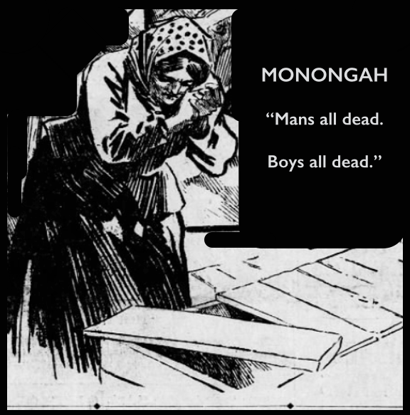 Monongah MnDs, Women at Mouth of Mine, Praying, Ptt Prs, Dec 10, 1907