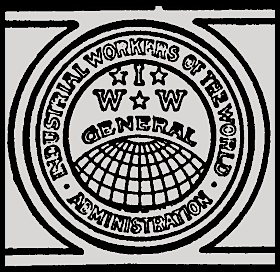 IWW Gen Adm Emblem, IUB, Mar 14, 1908