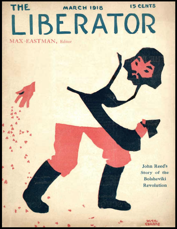 Liberator Cover, Russian Revolution by John Reed, Mar 1918