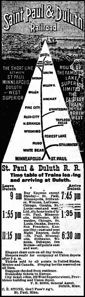 AD, St Paul Duluth RR, LW p4, Apr 9, 1898