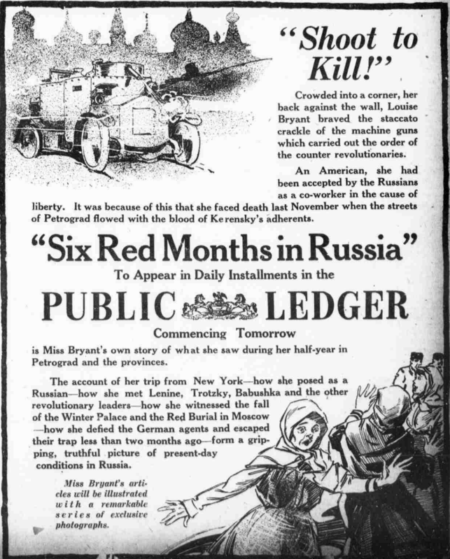 Ad, 6 Red Months in Rss, Bryant, Phl Pb Ldg p9, Apr 6, 1918