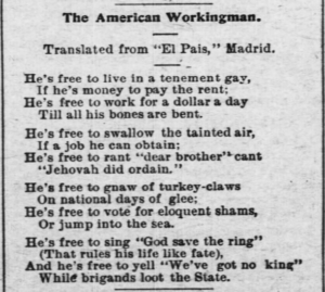 POEM, Am Workingman, AtR p3, Apr 9, 1898