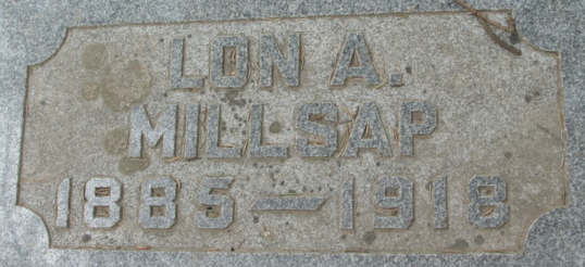 WNF Lon Amos Millsap 1885-1918, FindaGrave