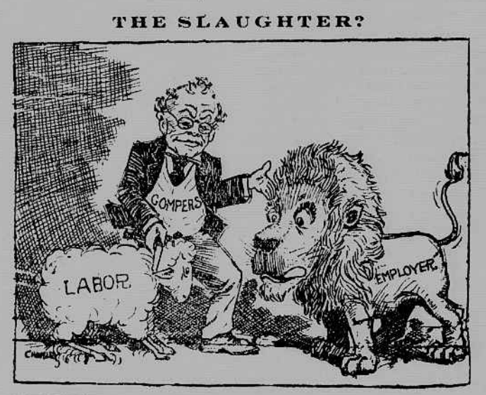 WWIR, IWW, Gompers Lamb Slaughter, NYTb p28, Apr 14, 1918