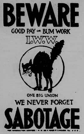 WWIR, IWW, Sabotage Beware, NYTb p28, Apr 14, 1918