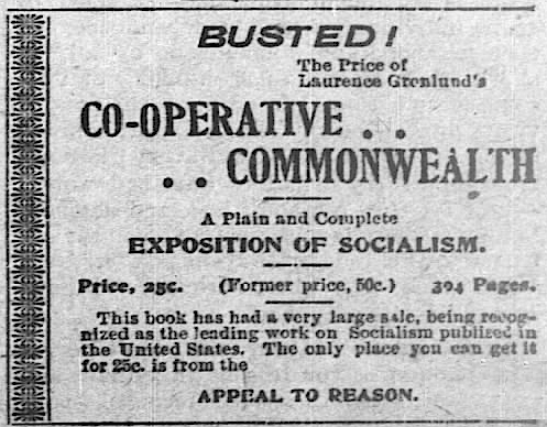 AD, Co-operative Commonwealth by Laurence Gronlund, AtR p3, May 7, 1898